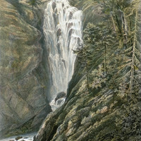 Cascade de Trémes-Aïgues, Vallée de Grip par Charles Mercereau, 1853-1864