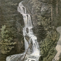 Cascade des Parisiens, Vallée de l'Hospice, par Charles Mercereau, 1853-1864