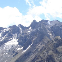 Pointe des Moutières, Pic de Mal Cros, Vieux Chaillol, vus du NW