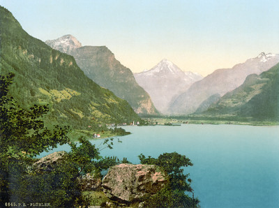 Flüelen en 1900 par Photoglob N°0000006645 Flüelen en 1900 par Photoglob N°0000006645
