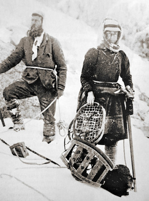 Descente du Piz Morteratsch par Aubrey Le-Blond / Elisabeth Hawkins-Whitshed Descente du Piz Morteratsch par Aubrey Le-Blond / Elisabeth Hawkins-Whitshed