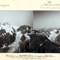 Panorama du groupe Adai Kohk par Vittorio Sella
