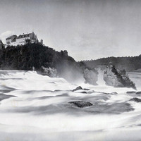 La Chute du Rhin à Schaffhouse, par Adolphe Braun en 1870