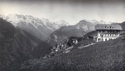 Les faces N de Mürren par Braun en 1860 Les faces N de Mürren par Braun en 1860