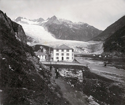 Glacier du Rhône par Braun en 1860 Glacier du Rhône par Braun en 1860