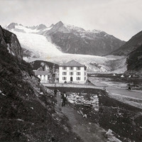 Glacier du Rhône par Braun en 1860