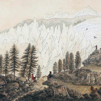  Glacier des Bossons vers 1790 par M. T. Bourrit