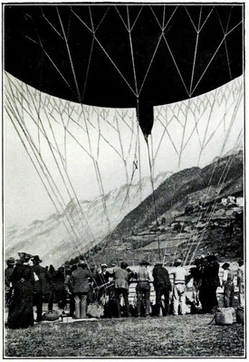 Décollage à Zermatt en septembre 1903 par Aubrey Le-Blond / Elisabeth Hawkins-Whitshed Décollage à Zermatt en septembre 1903 par Aubrey Le-Blond / Elisabeth Hawkins-Whitshed