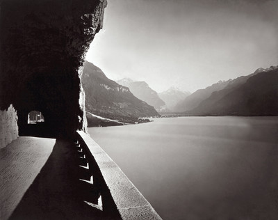 Axenstrasse et lac d'Uri par Braun Axenstrasse et lac d'Uri par Braun