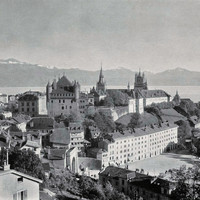 Lausanne, le Léman, les Préalpes par Braun