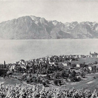 Clarens, le Léman et les préalpes par Braun
