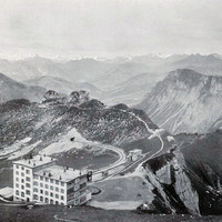 Des Rochers de Naye, vue vers les Alpes Bernoises par Braun