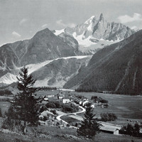 Les Praz et l'Aiguille Verte par Braun