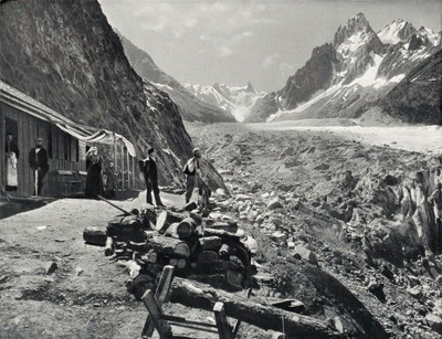 La Mer de Glace au Chapeau par Braun La Mer de Glace au Chapeau par Braun