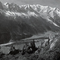 Le mont Blanc et la vallée de Chamonix par Braun