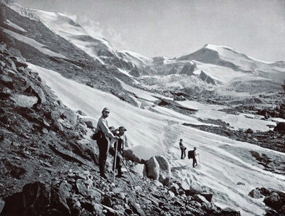 Vers le Glacier des Bossons par Braun Vers le Glacier des Bossons par Braun