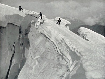 Passage de crevasse par Braun Passage de crevasse par Braun