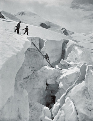 Passage de crevasse par Braun Passage de crevasse par Braun