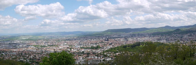 Vue sur Clermont-Ferrand depuis la Limagne des Buttes - Florence Randelli et Loïc Guénin
