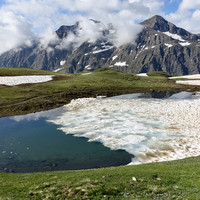 Un des lacs lors de la traversée mont Fortin -> col des Chavannes