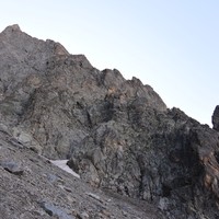Vue sur l'itinéraire pendant la montée.