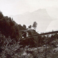 Ligne du Rigi, au loin le fantôme du Pilatus, par Braun