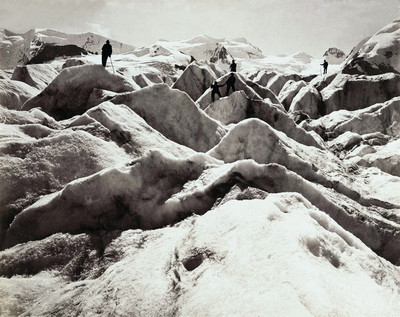 Sur le glacier Morteratsch par Braun Sur le glacier Morteratsch par Braun