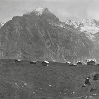 Jungfrau vue de Murren par Braun