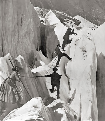 Sur le Glacier de Grindelwald par Braun Sur le Glacier de Grindelwald par Braun