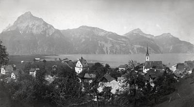 Flüelen et lac d'Uri par Braun Flüelen et lac d'Uri par Braun