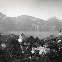 Flüelen et lac d'Uri par Braun
