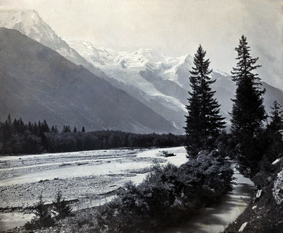 L'Arve et le Mont Blanc par Braun L'Arve et le Mont Blanc par Braun