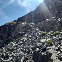 Vire d'accès au pierrier