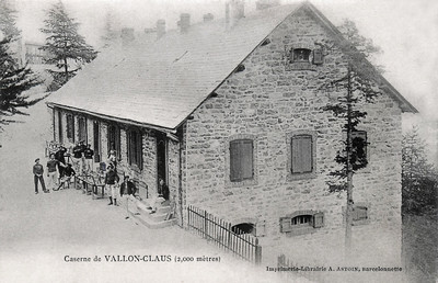 Ancienne caserne de Vallon-Claus (CPA)