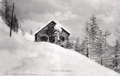 Ancienne caserne de Vallon Claus (CPA)