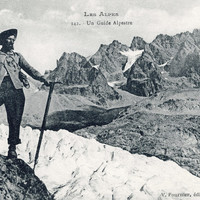 Les Agneaux S à l'époque où il y avait un Glacier (CPA)