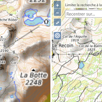 Limitation des recherches via la carte