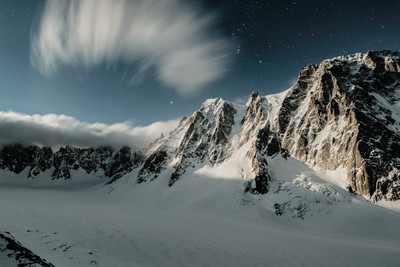 [Concours Photo Sophie 2021] Les Droites et les Courtes éclairées par la pleine lune de février.
