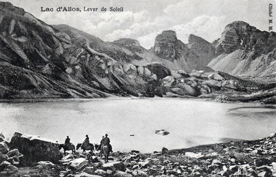 Lac d'Allos et Tours (CPA)