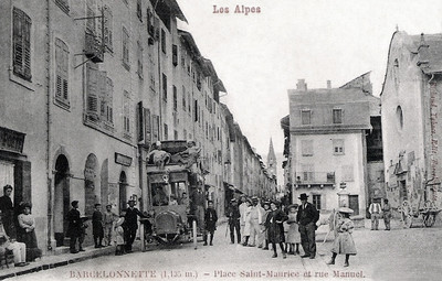 Barcelonnette, rue Manuel (CPA)