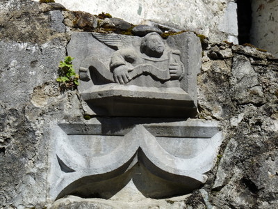 Cartouche sculpté (Bielle) / © D. Pelletier  – Parc national des Pyrénées