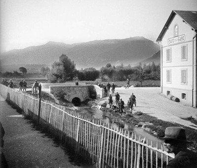 Ancienne gare de St Crépin en 1905 Ancienne gare de St Crépin en 1905