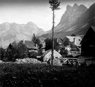 Le Casset et l'Aiguillette du Lauzet en 1909
