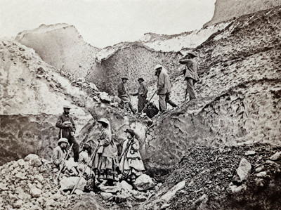 Glacier Inférieur de Grindelwald par Ernest Edwards en 1866