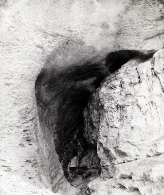 Glacier Inférieur de Grindelwald, contact glace-rocher par Ernest Edwards en 1866