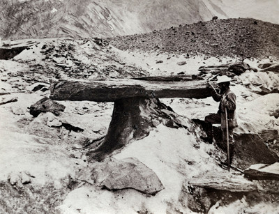 Table glaciaire par Ernest Edwards en 1866