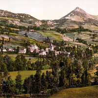 Le Puy Griou vu de St Jacques des blats en 1900 par Photoglob N°0000009254