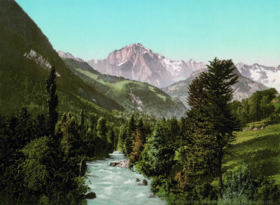 Mont Blanc vu de Pré Saint Didier par Photoglob N°0000018786