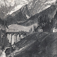 Les Houches vues du Pont Ste Marie