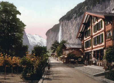 Lauterbrunnen, en 1900 par Photoglob N°0000016897